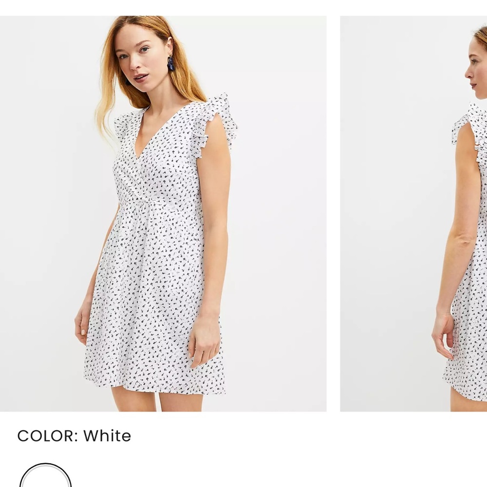 BRAND NEW LOFT WHITE DRESS